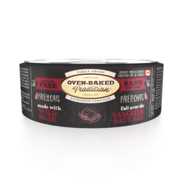 Oven-Baked (Овен-Бэйкд) Tradition Cat Grain Free Pate Fresh Wild Boar Meat - Беззерновой паштет для котов всех возрастов со свежим мясом кабана 156 г