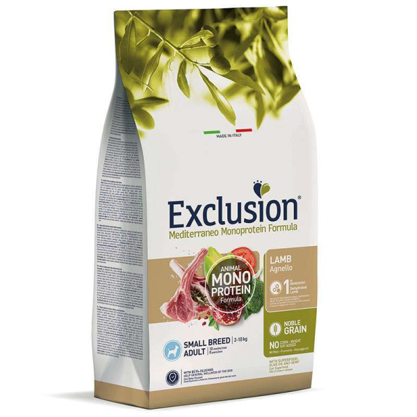 Exclusion (Эксклюжн) Dog Adult Lamb Small Breed - Сухой корм для взрослых собак мелких пород с мясом ягнёнка 500 г