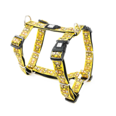 Max & Molly (Макс Молли) H-Harness Monkey Maniac M - Шлея для собак с принтом обезьянки