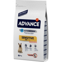 Advance Dog Mini Sensitive Salmon & Rice - Сухой корм для собак мелких пород с лососем и рисом 3 кг
