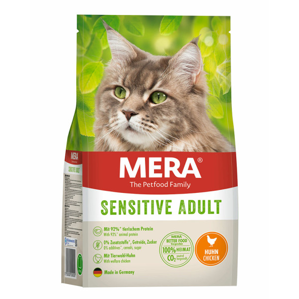 Mera (Мера) Cat Adult Sensitive Сhicken - Сухой корм для кошек с чувствительным пищеварением с курицей 0.4 кг