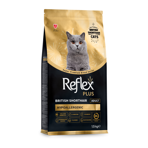 Reflex Plus (Рефлекс Плюс) Cat Food British Shorthair - Сухой корм для кошек породы британская короткошерстная 1.5 кг