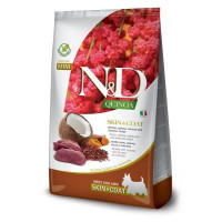 Farmina (Фармина) Dog N&D Quinoa Grain Free Venison & Coconut Skin & Coat Adult Mini - Сухой беззерновой корм для взрослых собак мелких пород для здоровья кожи и шерсти с мясом оленины, кокосом и куркумой 2.5 кг