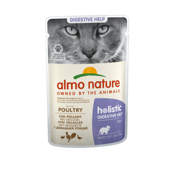 Almo Nature (Альмо Натюр) Cat Digestive Help Poultry Meat - Влажный корм для кошек с чувствительным пищеварением с домашней птицей 70 г