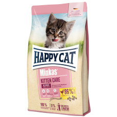 Happy Cat (Хепи Кет) Minkas Poultry Kitten - Сухой корм для котят возрастом от 1 до 6 месяцев с мясом птицы 1.5 кг