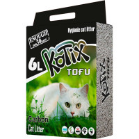 Kotix (Котикс) Tofu Carbon - Соевый наполнитель для кошачьего туалета с активированным углём 6 л