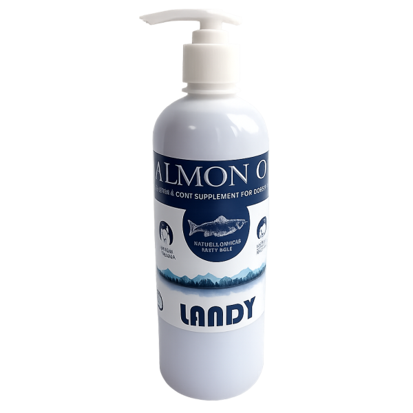 Landy (Ленди) Salmon Oil - Добавка для взрослых собак и котов масло лосося 500 мл