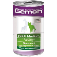 Gemon (Джемон) Dog Wet Medium Adult Lamb & Rice - Вологий корм для собак середніх порід з ягням та рисом 1.25 кг