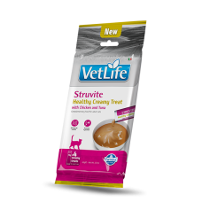 Farmina Vet Life (Фарміна Вет Лайф) Cat Grain Free Chicken & Tuna Cream Struvite Adult Ласощі беззернові для дорослих котів при сечокам’яній хворобі з м’ясом курки та тунця 4х15 г