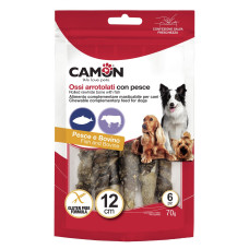 Camon (Камон) Dog Treats Sticks Wrapped With Fish Skin - Ласощі для собак палички з яловичої шкіри обмотані рибою 70 г