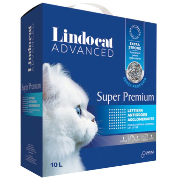 Lindocat (Линдокет) Super Premium Scented (box) - Наполнитель для кошачьих туалетов бентонитовый с цветочным ароматом 10 л