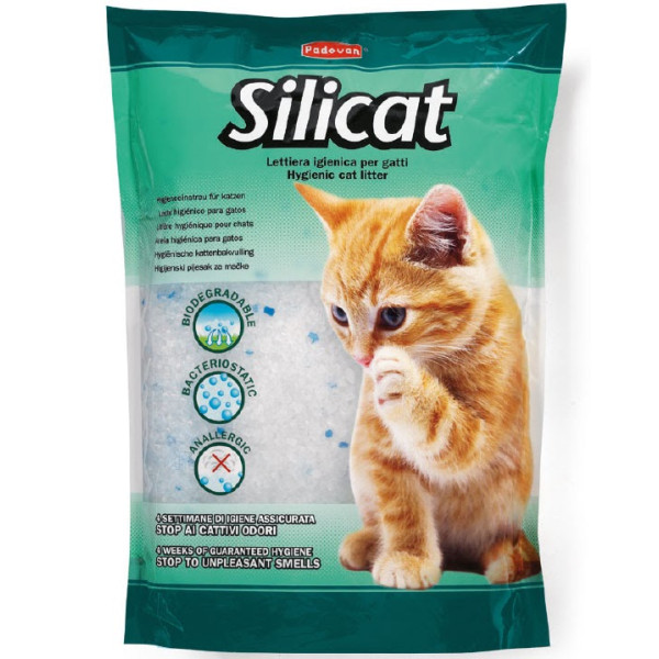 Padovan (Падован) Silicat - Гигиенический наполнитель для кошачьих туалетов на основе силикагеля 5 л