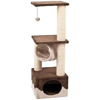 Flamingo (Фламинго) Scratching tree Kangri 5 Brown & Beige - Когтеточка игровой комплекс для котов 35х35х102 см