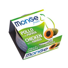 Monge (Монж) Fruits Cat Chicken & Papaya Adult - Вологий корм для дорослих котів з м’ясом курки та папайею 80 г