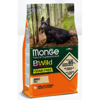 Monge (Монж) Bwild Dog Adult Mini Grain Free Anatra Сухой корм для собак мелких пород беззерновой с уткой 2.5 кг