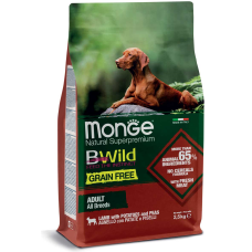 Monge (Монж) Bwіld Dog Adult All Breed Grain Free Agnello - Сухий корм для дорослих собак усіх порід беззерновий з ягням 2.5 кг