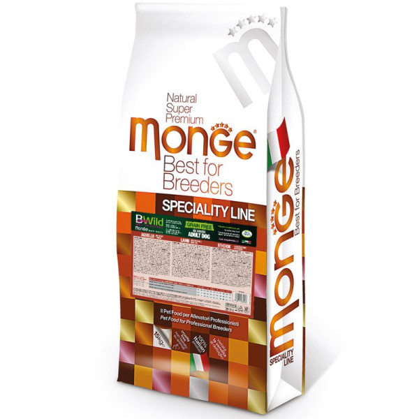 Monge (Монж) BWild Dog Grain Free Lamb & Potatoes Adult All Breeds Сухой беззерновой корм для взрослых собак всех пород с мясом ягнёнка и картошкой 15 кг
