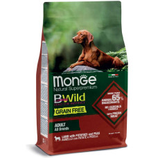 Monge (Монж) Bwіld Dog Adult All Breed Grain Free Agnello - Сухий корм для дорослих собак усіх порід беззерновий з ягням 15 кг