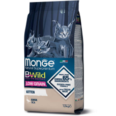 Monge (Монж) Cat Bwild Low Grain Goose Kitten - Сухий корм для кошенят з гусем 1.5 кг
