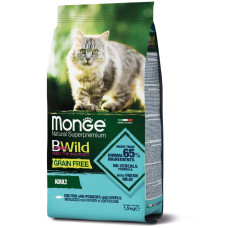 Monge (Монж) Cat Bwild Grain Free Merluzzo - Сухий беззерновий корм для котів з тріскою 1.5 кг
