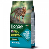 Monge (Монж) Cat Bwild Grain Free Tonno Sterilised - Сухой беззерновой корм для стерилизованных котов с тунцом 1.5 кг
