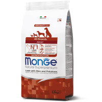 Monge (Монж) Dog Monoprotein All Breeds Lamb with Rice&Potato - Сухой корм для взрослых собак всех пород с ягненком, рисом и картофелем 2.5 кг