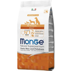 Monge (Монж) Dog Monoprotein All Breeds Duck with Rice&Potato  - Сухий корм для дорослих собак усіх порід з качкою, рисом та картоплею 15 кг