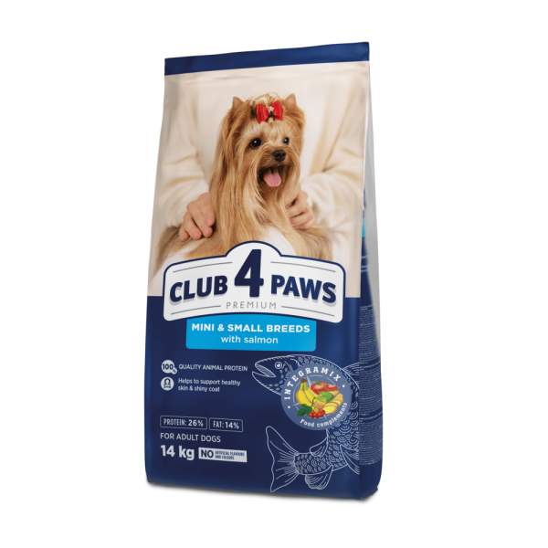 Club 4 Paws (Клуб 4 Лапы) Dog Premium Small Breeds Salmon - Сухой корм для собак мелких пород с курицей 14 кг