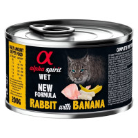 Alpha Spirit (Альфа Спирит) Rabbit With Banana - Влажный корм для кошек с кроликом и бананом 200 г