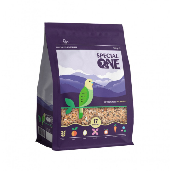 Special One (Спешл Ван) для волнистых попугаев - Полнорационный корм для птиц 500 г