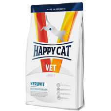 Happy Cat (Хепи Кет) Vet Diet Poultry Struvit Adult - Сухой лечебный корм для взрослых котов с мочекаменной болезнью с мясом птицы 1 кг