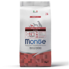 Monge (Монж) Dog Chicken & Rice Senior Mini - Сухий корм для дорослих собак похилого віку дрібних порід з м’ясом курки та рисом 3 кг