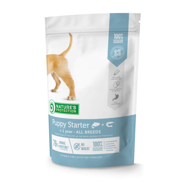 Nature\'s Protection (Натур Протекшн) Care Puppy Starter All Breeds - Сухой корм для щенков всех пород с лососем 500 г