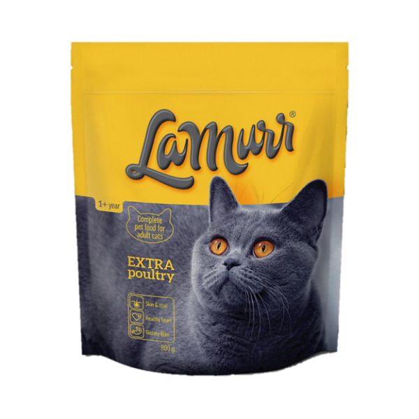 La Murr (Ля Мурр) Cat Poultry - Сухой корм для кошек с мясом птицы 800 г