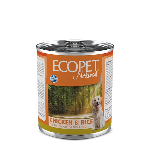 Farmina Ecopet Natural Chicken & Rice - Влажный корм для собак (курица) 300 г