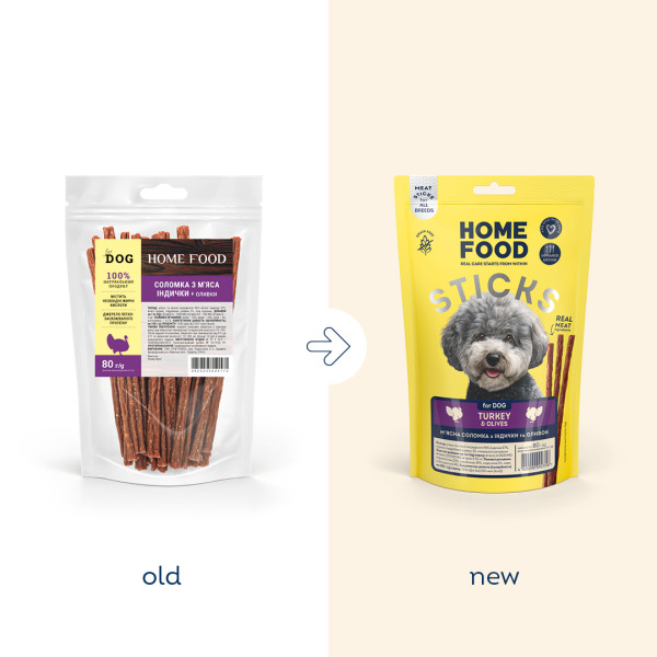 Home Food (Хоум Фуд) Dog Grain Free Turkey & Olives Meat Strips All Life Stages All Breeds - Лакомство беззерновое для собак всех возрастов и всех пород мясная соломка с мясом индейки и оливками 80 г Home Food (Хоум Фуд) Dog Grain Free Turkey & Olives Meat Strips All Life Stages All Breeds - Лакомство беззерновое для собак всех возрастов и всех пород мясная соломка с мясом индейки и оливками 80 г