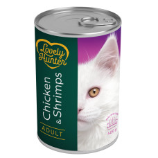 Lovely Hunter (Лавлі Хантер) Adult Chicken and Shrimps - Вологий корм для дорослих котів з курятиною і креветками 400 г