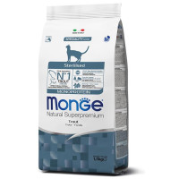 Monge (Монж) Cat Monoprotein Sterilised Trout - Сухой монопротеиновый корм для стерилизованных котов с форелью 1.5 кг