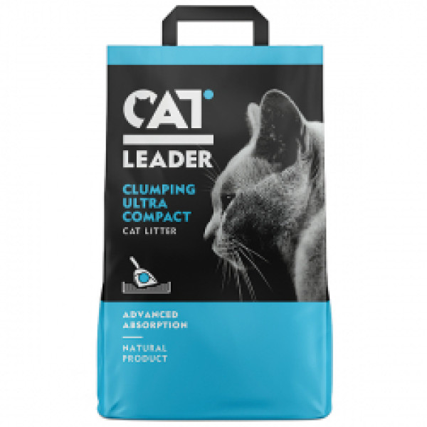 Cat Leader (Кэт Лидер) Clumping Cat - Наполнитель бентонитовый для кошачьих туалетов ультракомкующийся 5 кг