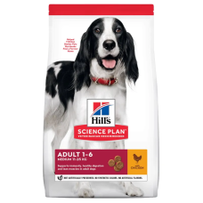 Hill's (Хилс) Science Plan Dog Chicken Adult Medium - Сухой корм для взрослых собак средних пород с мясом курицы 6 кг