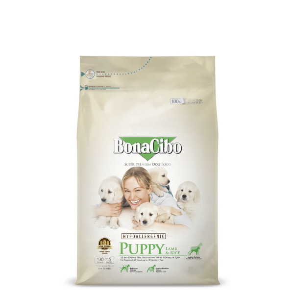 BonaCibo (Бонасібо) Puppy Lamb & Rice - Сухий корм для цуценят всіх порід з ягням та рисом 3 кг