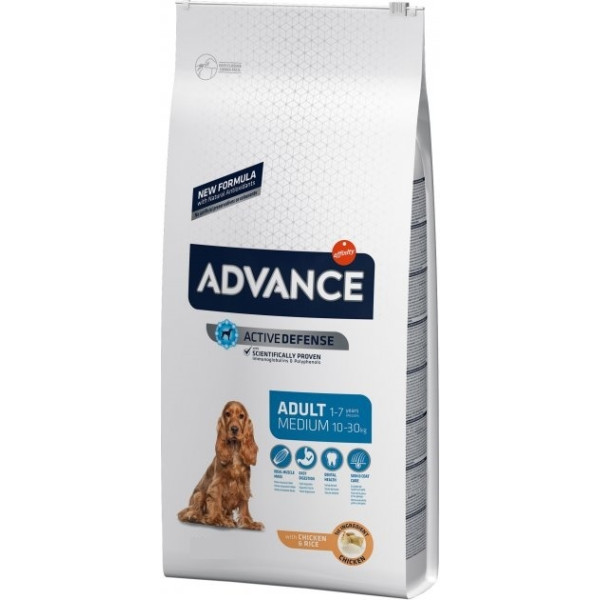Advance Dog Medium Adult Chicken & Rice - Сухой корм для взрослых собак средних пород с курицей и рисом 10 кг