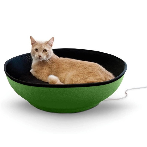 K&H Thermo-Mod Dream Pod - Лежак-домик с электроподогревом для котов 56х56х29 см
