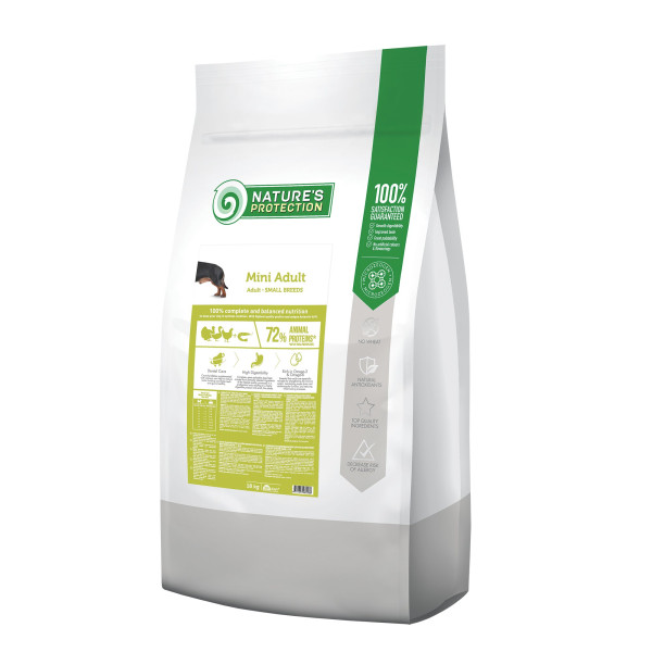 Nature\'s Protection (Натур Протекшн) Care Dog Mini Adult Small Breeds - Сухой корм для взрослых собак маленьких пород с мясом птицы 18 кг