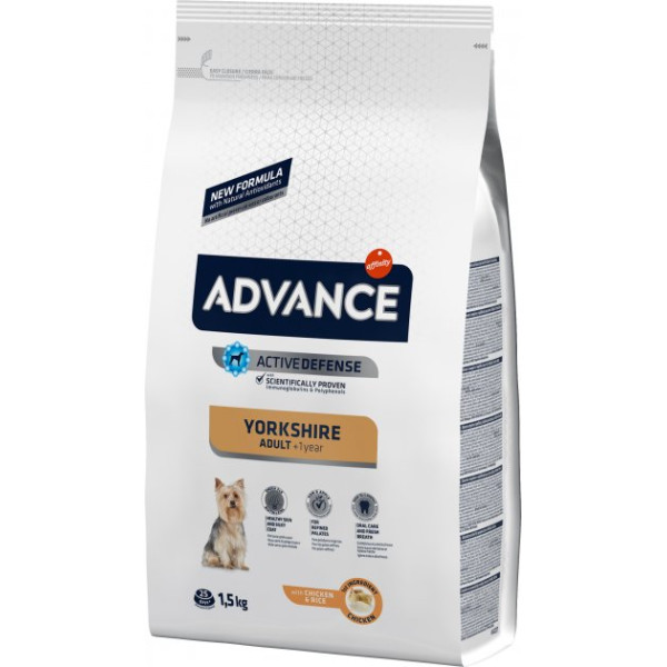 Advance Dog Yorkshire Chicken & Rice - Сухий корм для йоркширських тер`єрів з куркою та рисом 1.5 кг