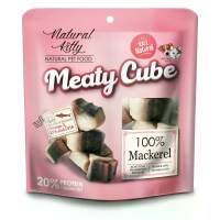 Natural Kitty (Нейчурал Китти) Dog & Cat Grain Free Mackerel Meaty Cube All Life Stages Mini - Лакомства беззерновые для котов и собак любого возраста мелких пород кубики с мясом скумбрии 60 г