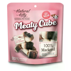Natural Kitty (Нейчурал Китти) Dog & Cat Grain Free Mackerel Meaty Cube All Life Stages Mini - Лакомства беззерновые для котов и собак любого возраста мелких пород кубики с мясом скумбрии 60 г