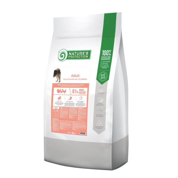 Nature’s Protection (Натур Протекшн) Dog Adult All Breeds With Turkey - Сухой корм для взрослых собак всех пород с индейкой 18 кг