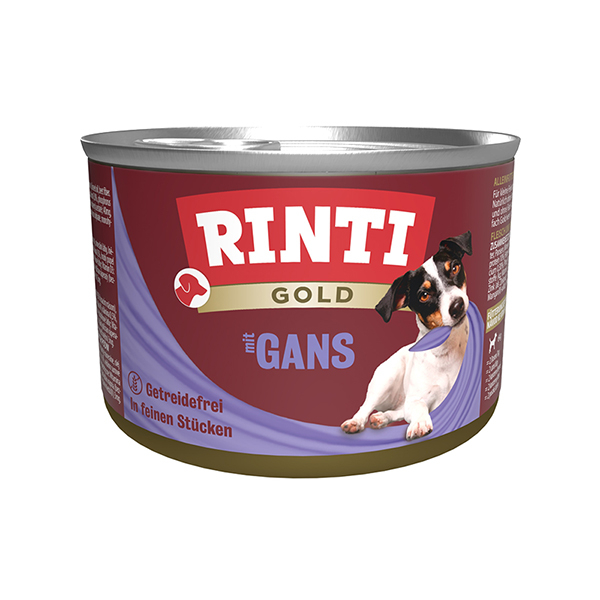 Rinti (Ринти) Dog Gold Grain Free With Goose - Влажный корм для собак, беззерновой с гусем 185 г