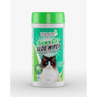 Espree (Эспри) Silky Cat Aloe Wipes - Влажные салфетки для груминга кошек с ароматом алоэ 50 шт